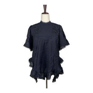 NEW All Saints Asymmetrical Ruffle NICO Top Size 2